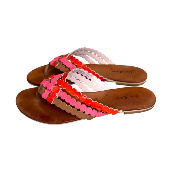 Boden Pink Coral and Beige Sandals - Picture 5 of 7